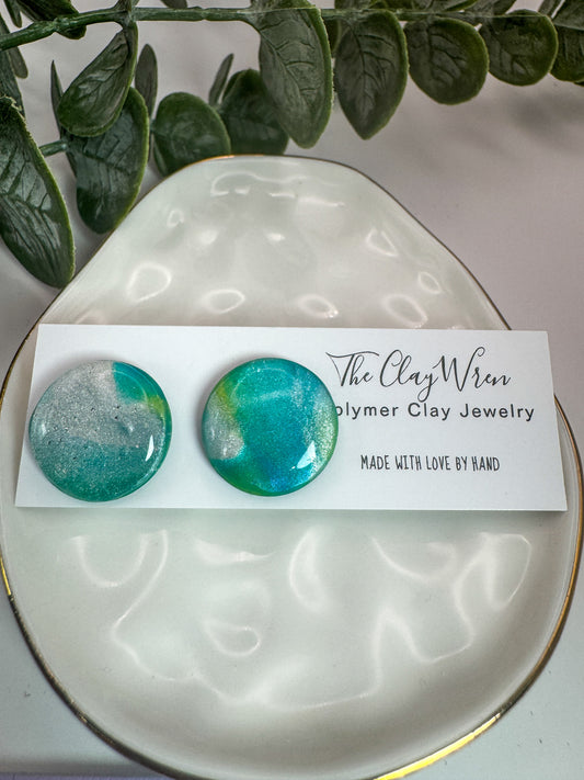 Large Watercolor Studs