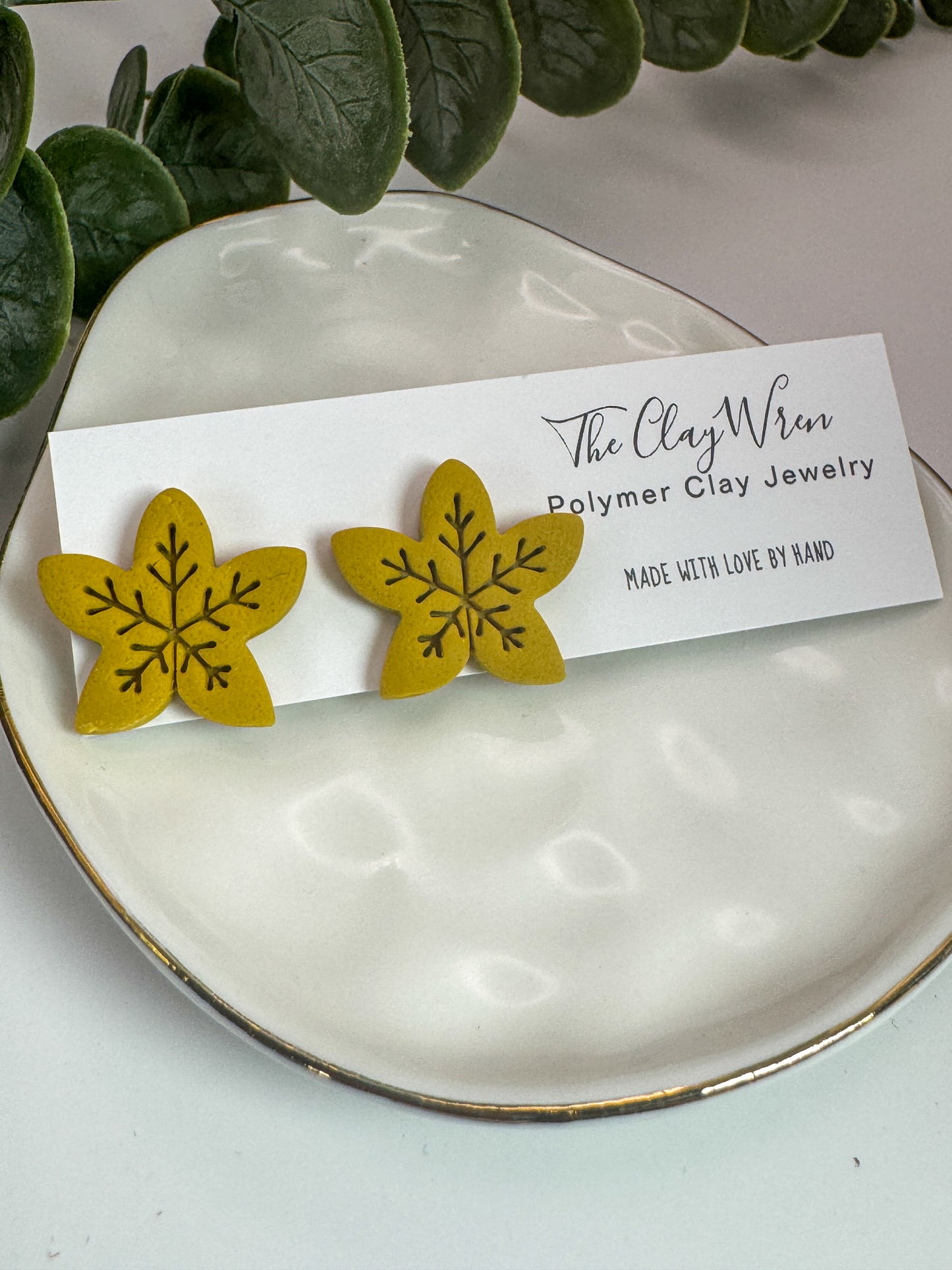 Autumn Leaf Large Studs
