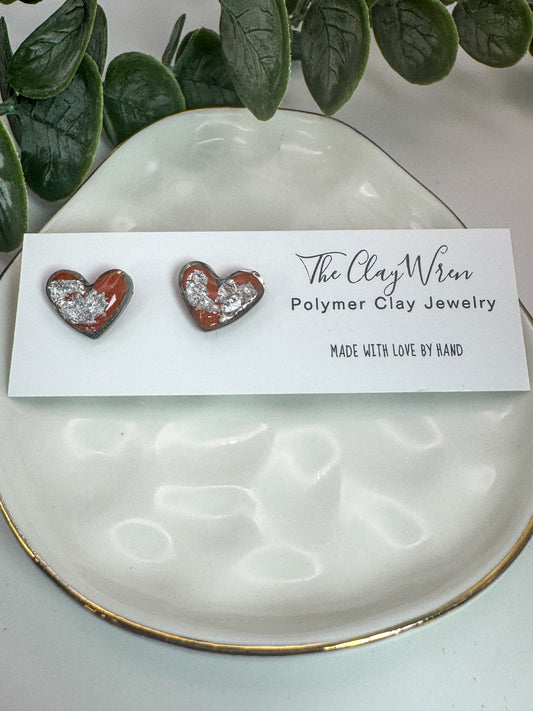 Mini Heart Bezels *Silver*