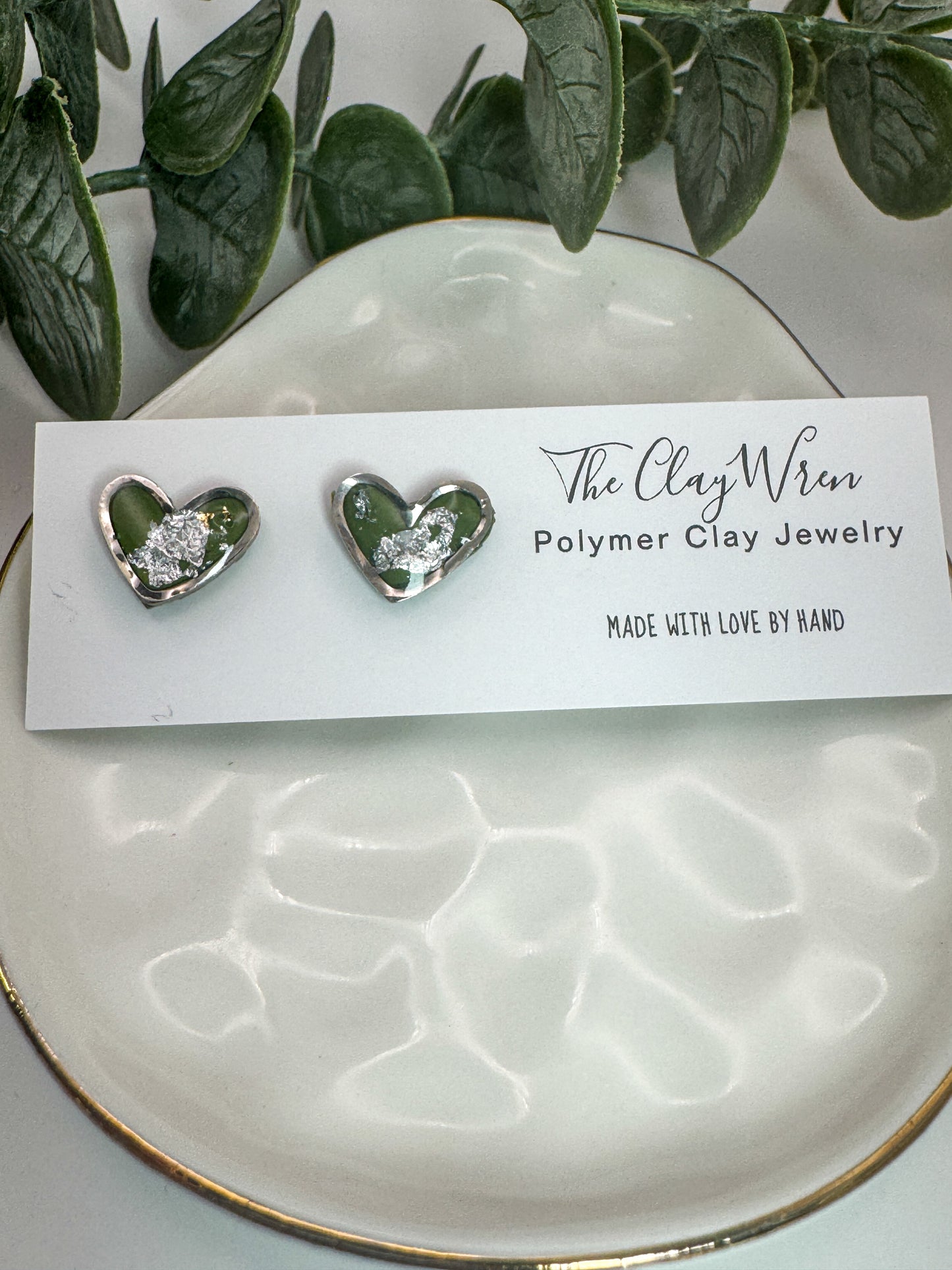 Mini Heart Bezels *Silver*