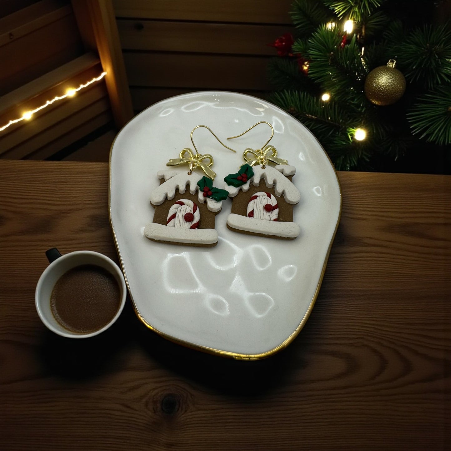 Gingerbread house dangles