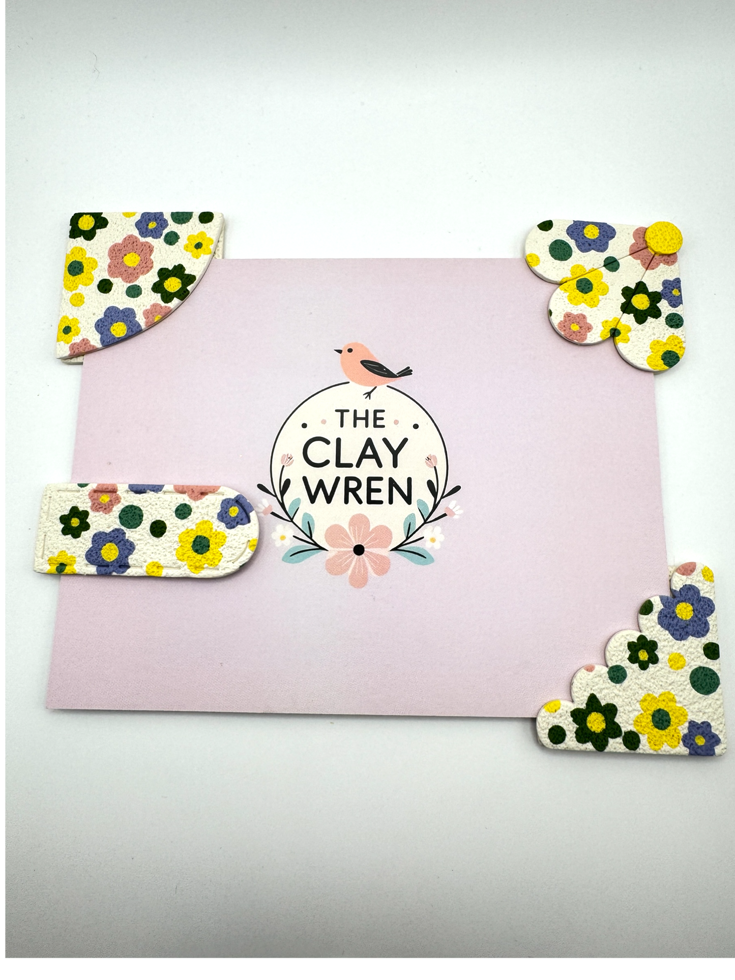 Spring Corner bookmark- curved edge