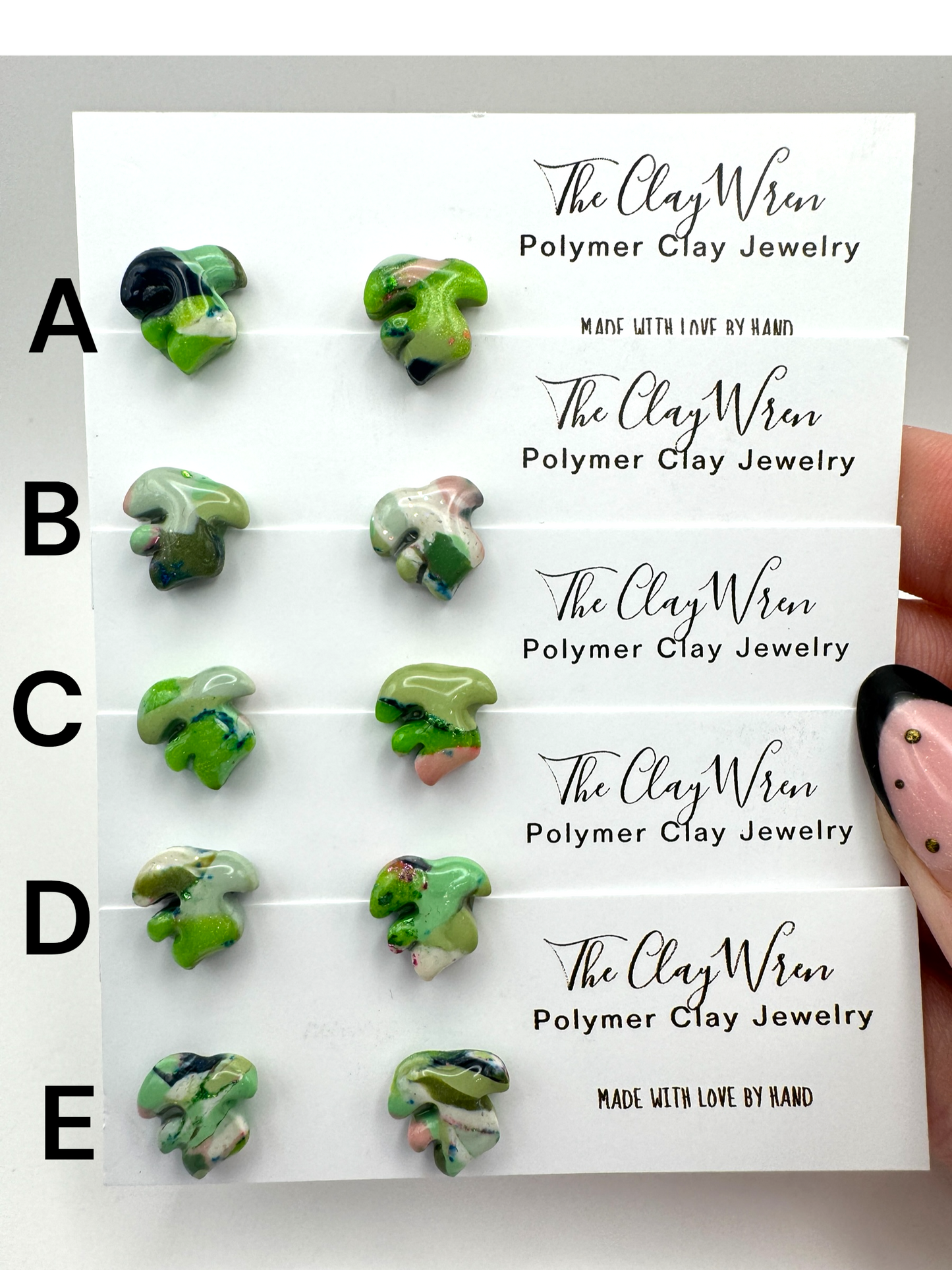 Botanical Mini Monstera Studs