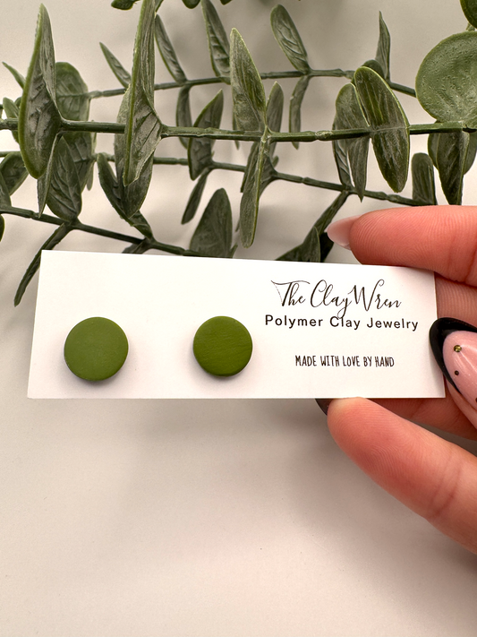 Olive Green Every Day Matte Stud